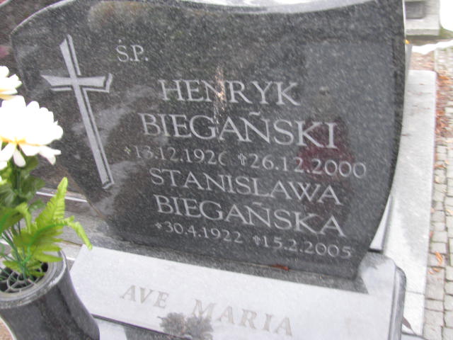 Henryk Biegański 1926 Kępno - Grobonet - Wyszukiwarka osób pochowanych