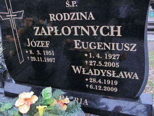 Eugeniusz Zapłotny 1927 Kępno - Grobonet - Wyszukiwarka osób pochowanych