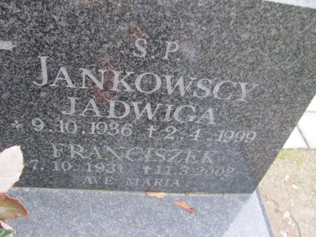 Jadwiga Jankowska 1936 Kępno - Grobonet - Wyszukiwarka osób pochowanych