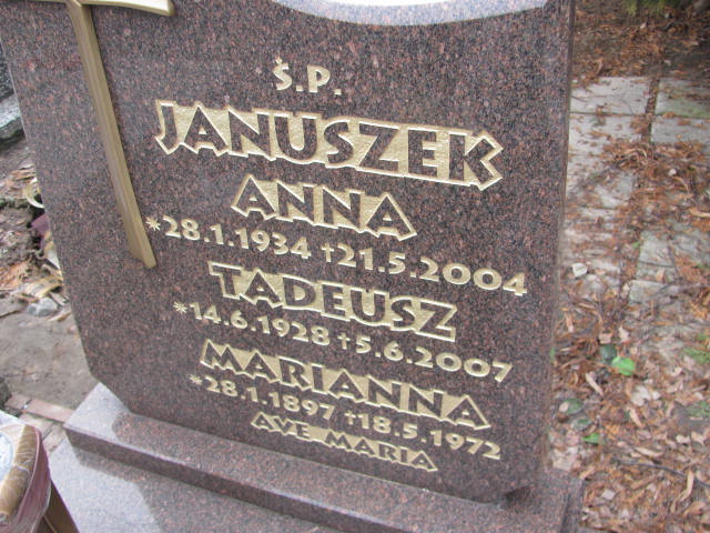 Anna Januszek 1934 Kępno - Grobonet - Wyszukiwarka osób pochowanych