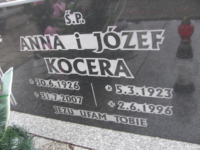 Anna Kocera 1926 Kępno - Grobonet - Wyszukiwarka osób pochowanych
