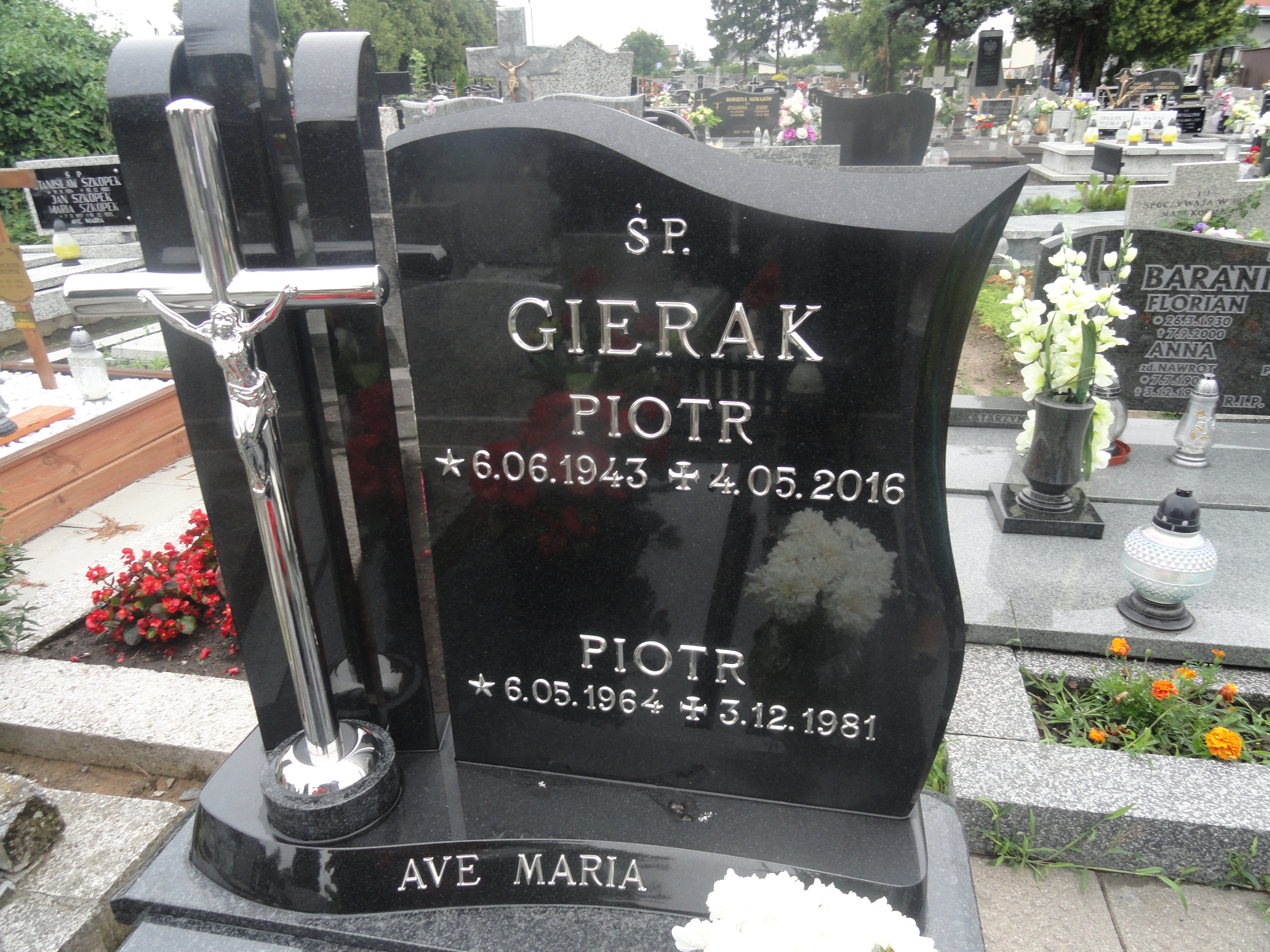 Grób Piotr Paweł Gierak