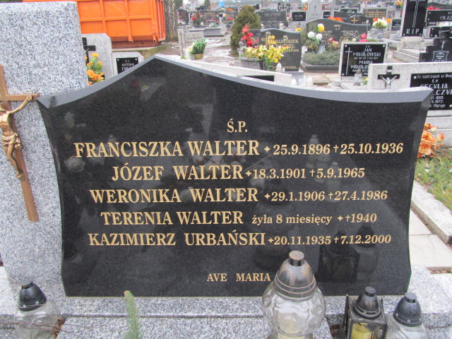 Franciszka Walter 1896 Kępno - Grobonet - Wyszukiwarka osób pochowanych