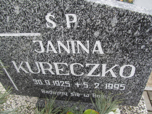 Janina Kureczko 1925 Kępno - Grobonet - Wyszukiwarka osób pochowanych